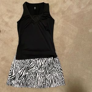 Tennis skort and top, Jerdog and Tail brand, medium